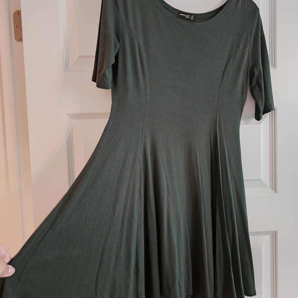 Popular Basics Forest Green Top